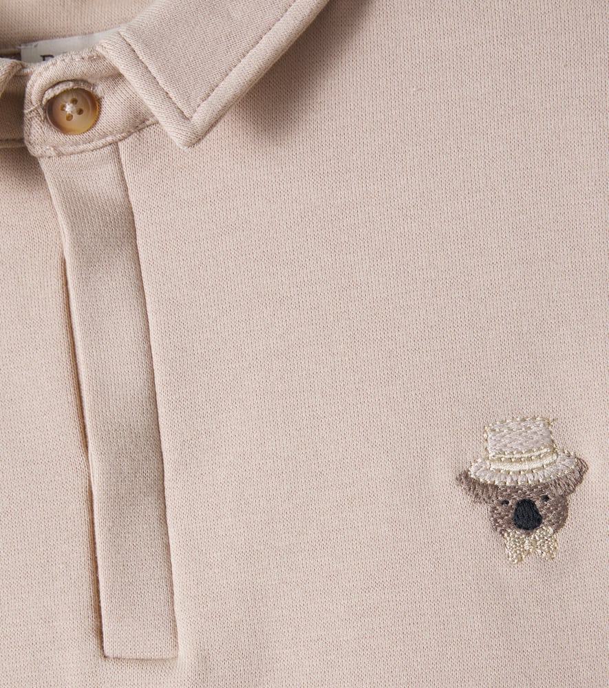 Donsje Wouti Cotton-blend Polo Shirt In Beige