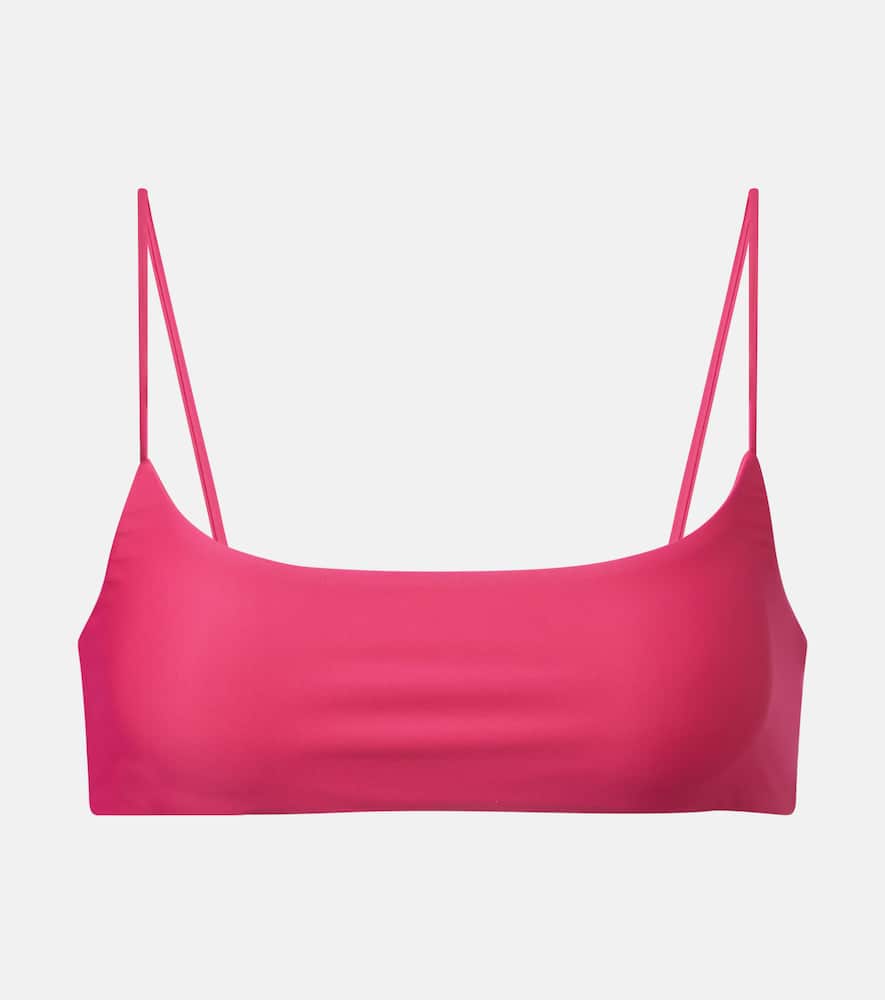 Jade Swim Muse Scoop Bikini Top In Pink