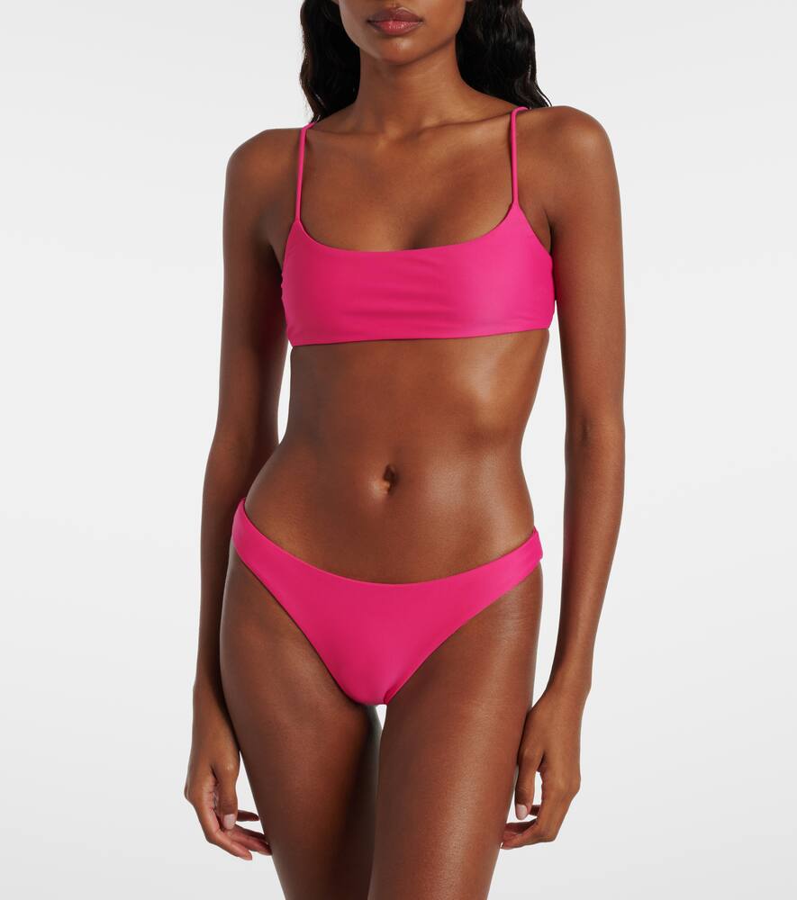 Jade Swim Muse Scoop Bikini Top In Pink
