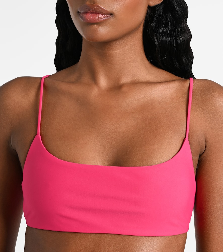 Jade Swim Muse Scoop Bikini Top In Pink