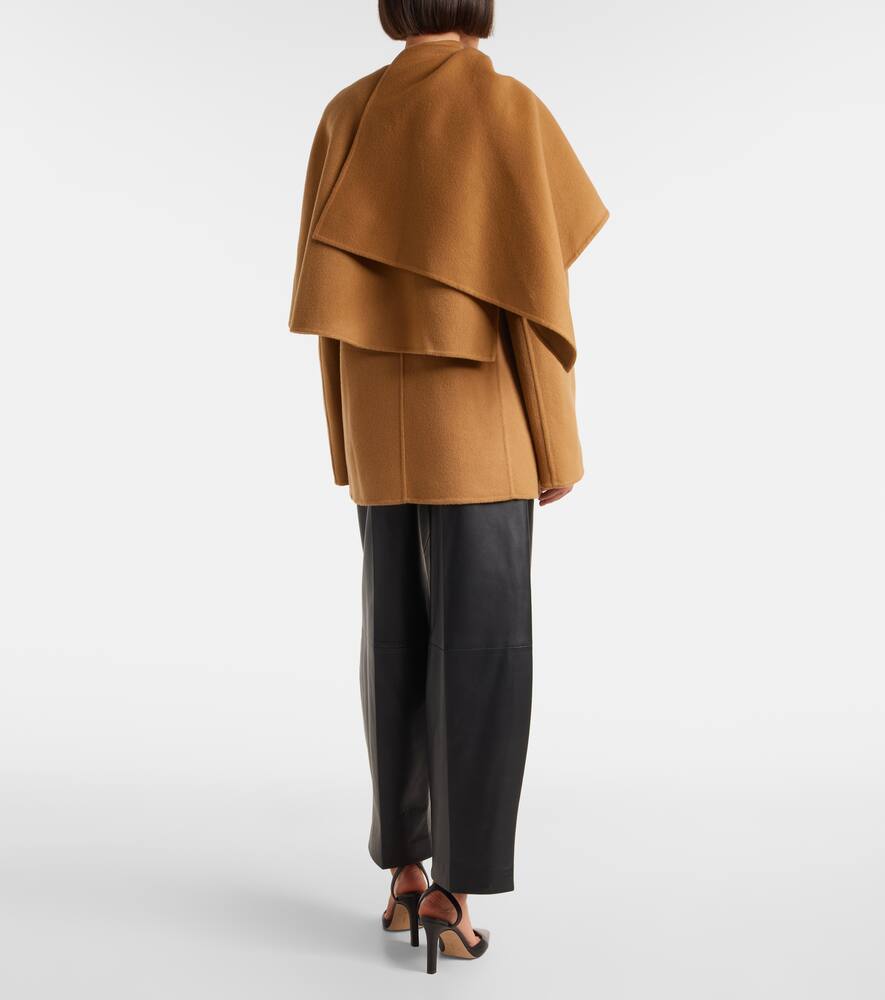 Altuzarra Dak Caped Wool-blend Coat In Brown