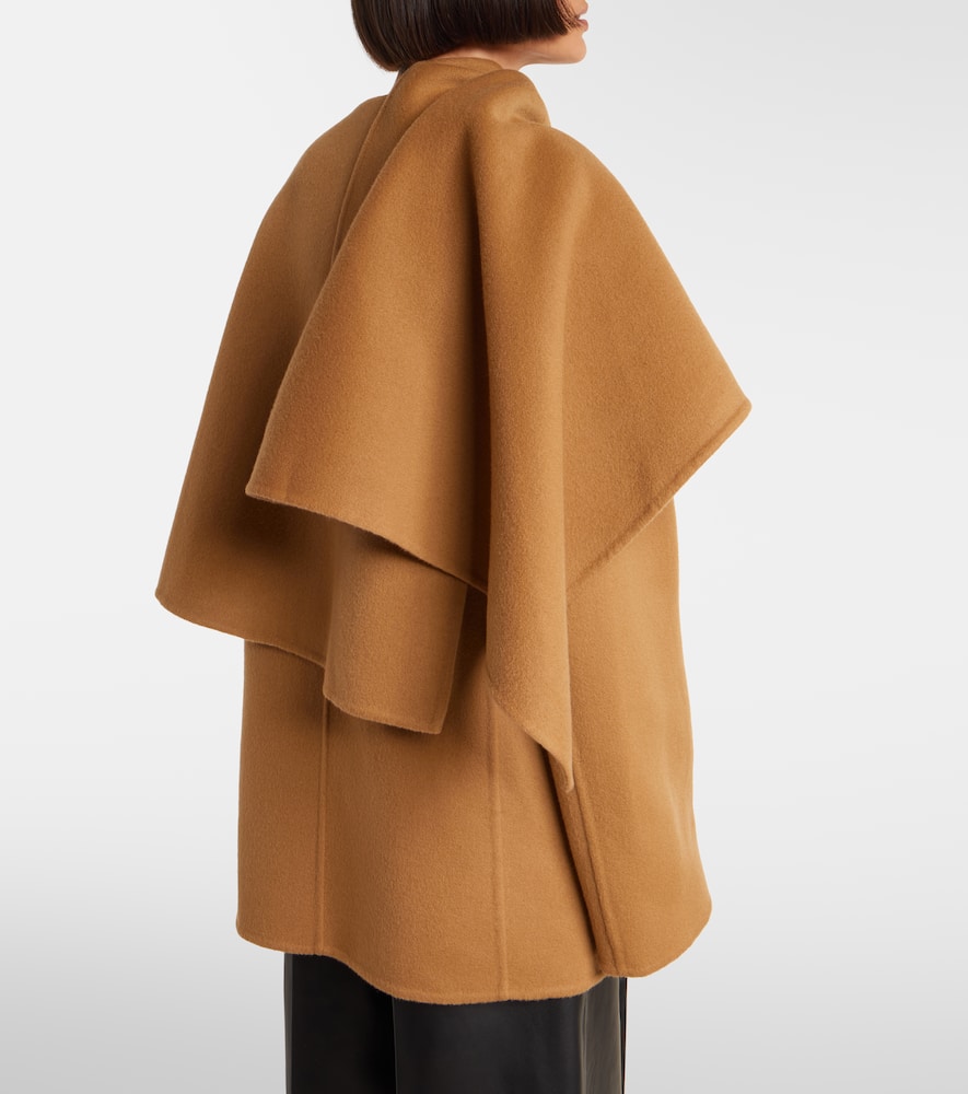 Altuzarra Dak Caped Wool-blend Coat In Brown