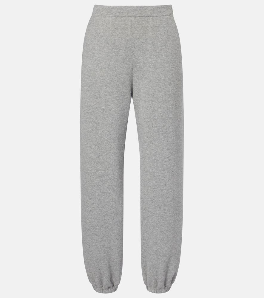 The Row Liyana Cashmere Sweatpants In Gray