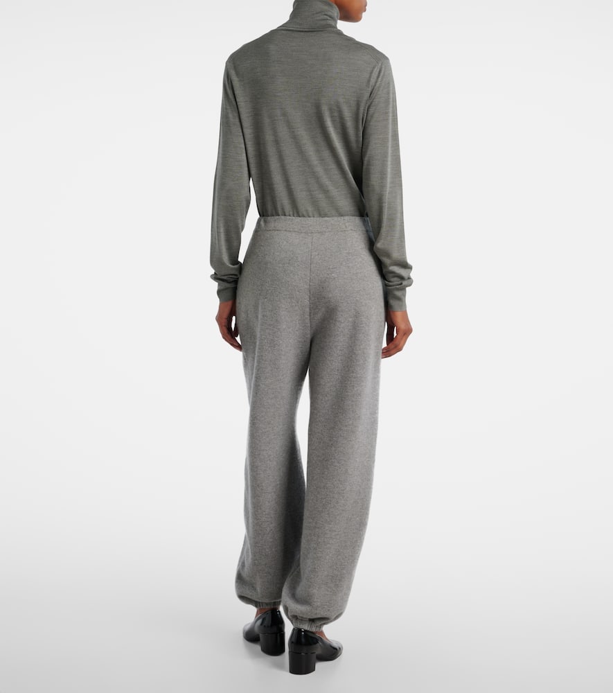 The Row Liyana Cashmere Sweatpants In Gray
