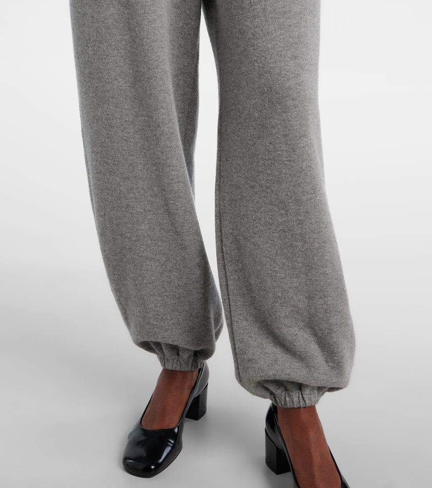 The Row Liyana Cashmere Sweatpants In Gray