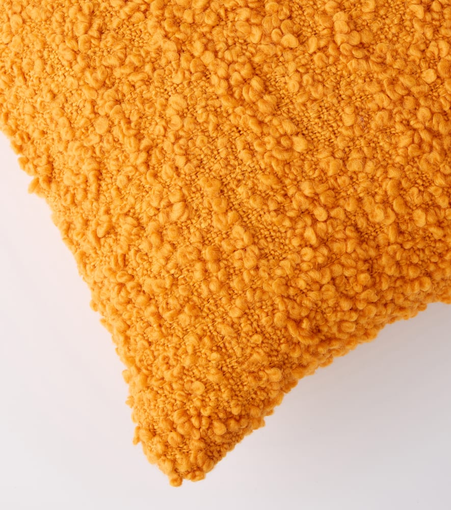 Tom Dixon Bobble Bouclé Cushion In Orange