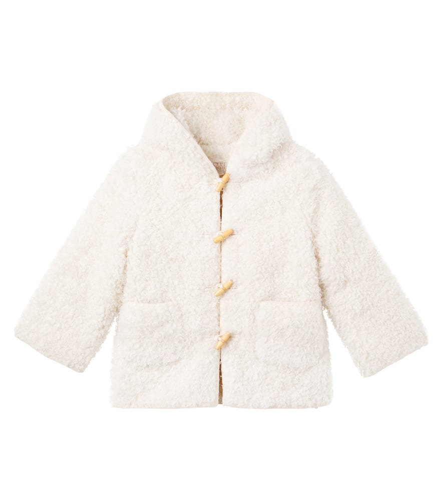 Louise Misha Hooded Coat In White