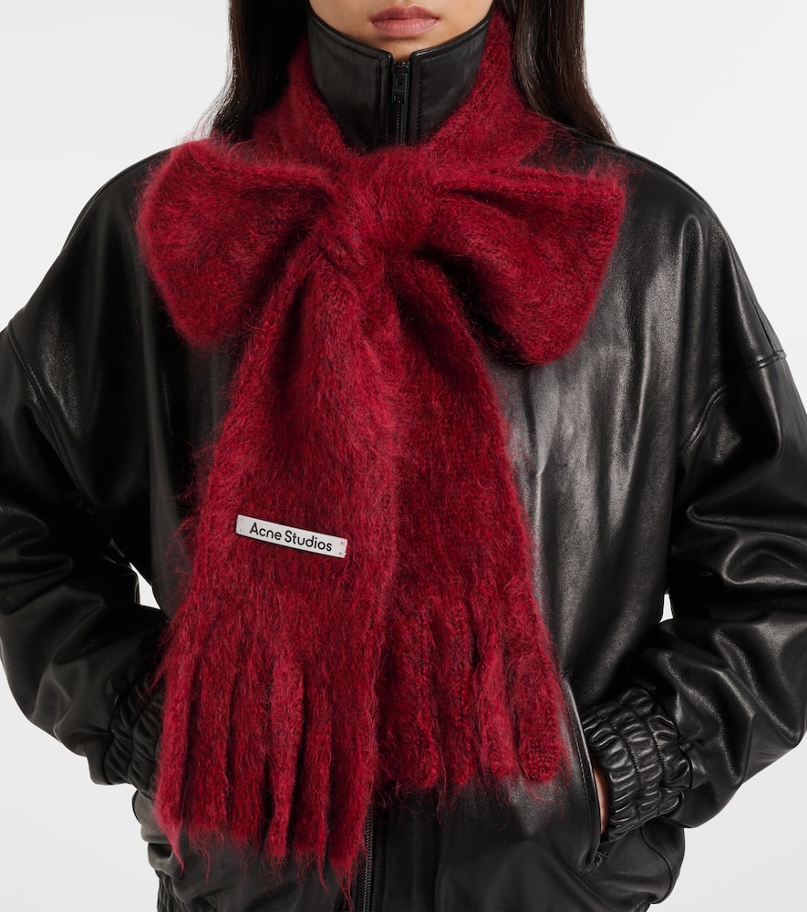 Acne Studios Kinna fringed mohair and wool scarf
