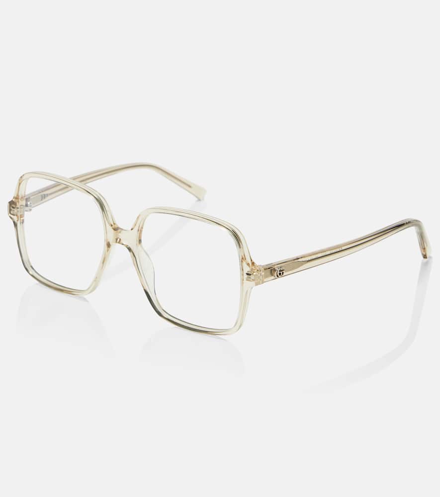 Gucci Optical Native Gg Square Sunglasses In Yellow