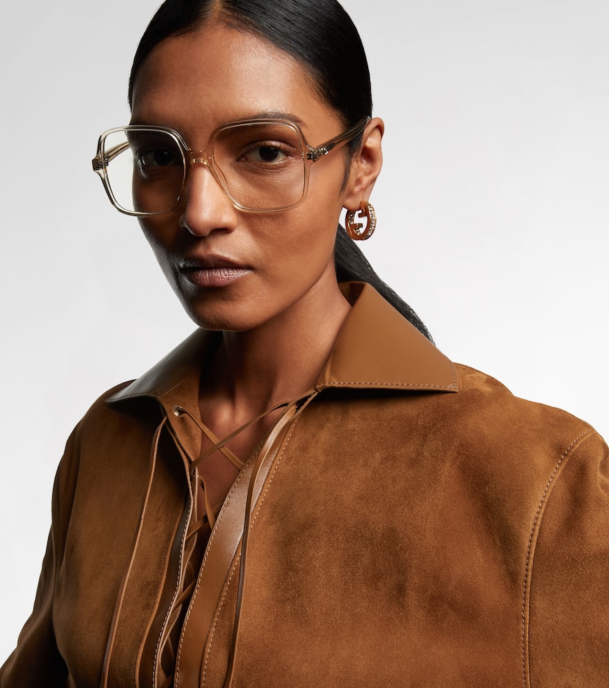 Gucci Optical Native Gg Square Sunglasses In Yellow