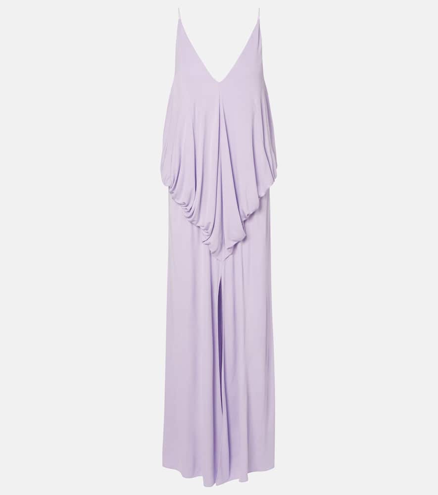 Loewe Draped Gown In Purple