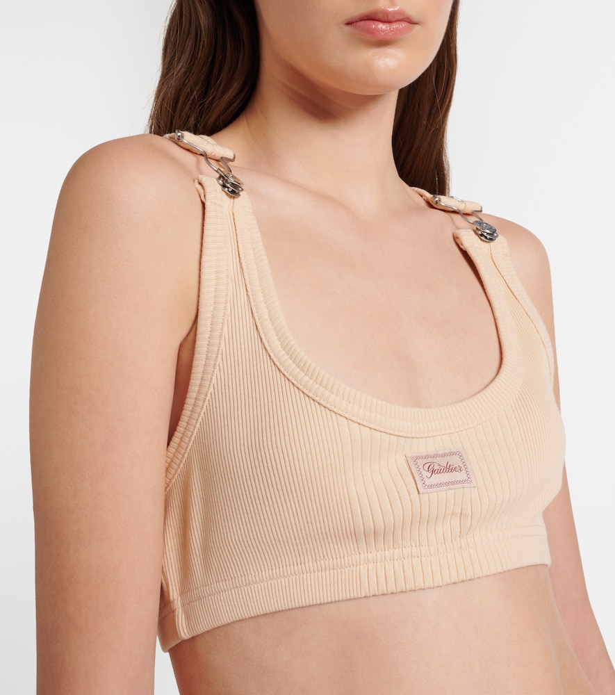  Jean Paul Gaultier Jean Paul Gaultier Bralette Aus Rippstrick 