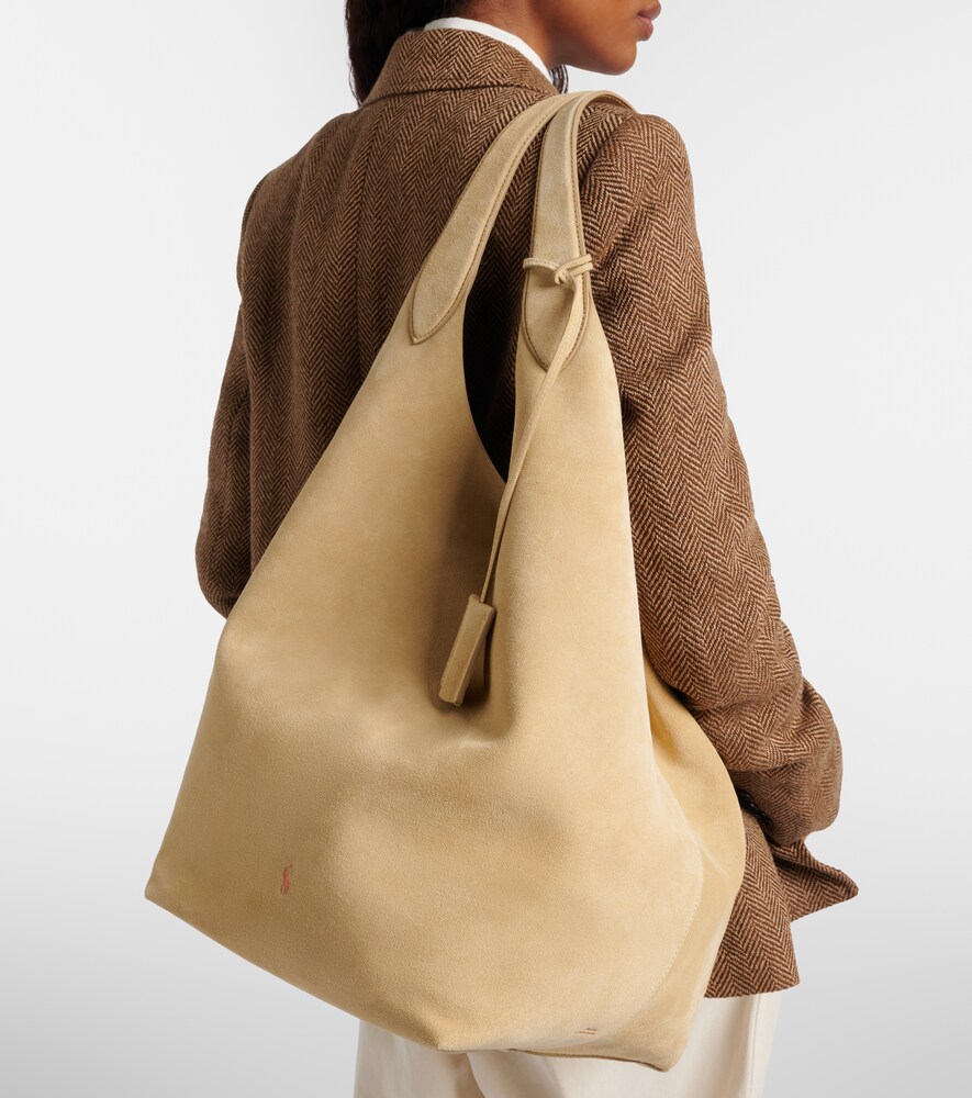Polo Ralph Lauren Polo Play Large suede tote bag