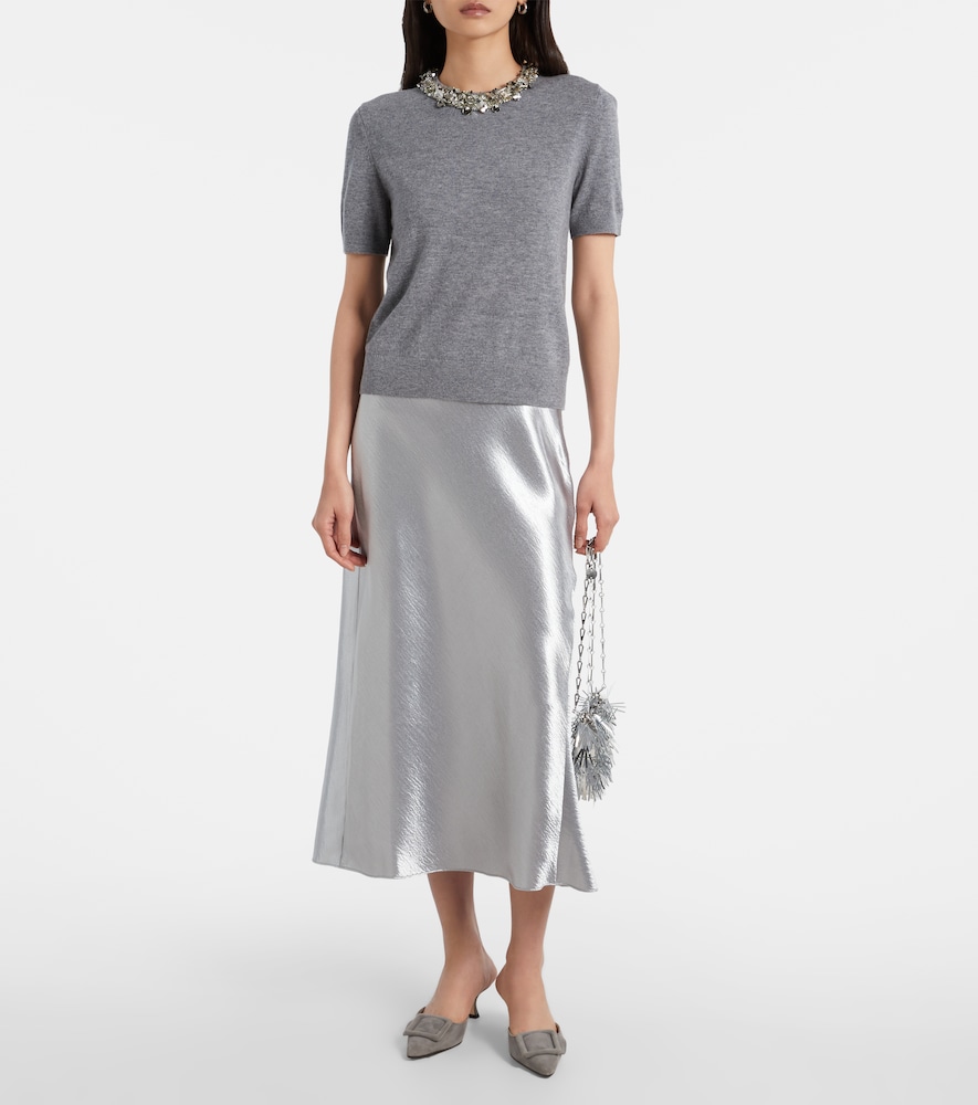 Tory Burch Embellished wool and cashmere top