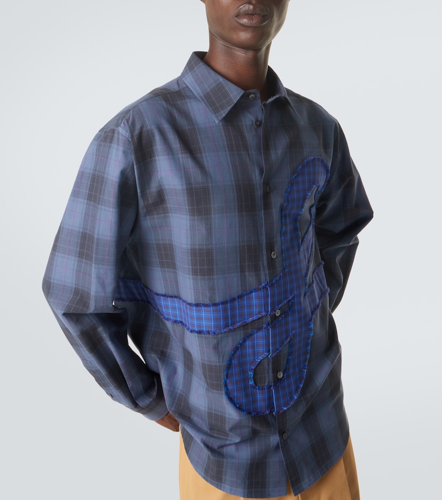  Loewe Loewe Checked Cotton Poplin Shirt 