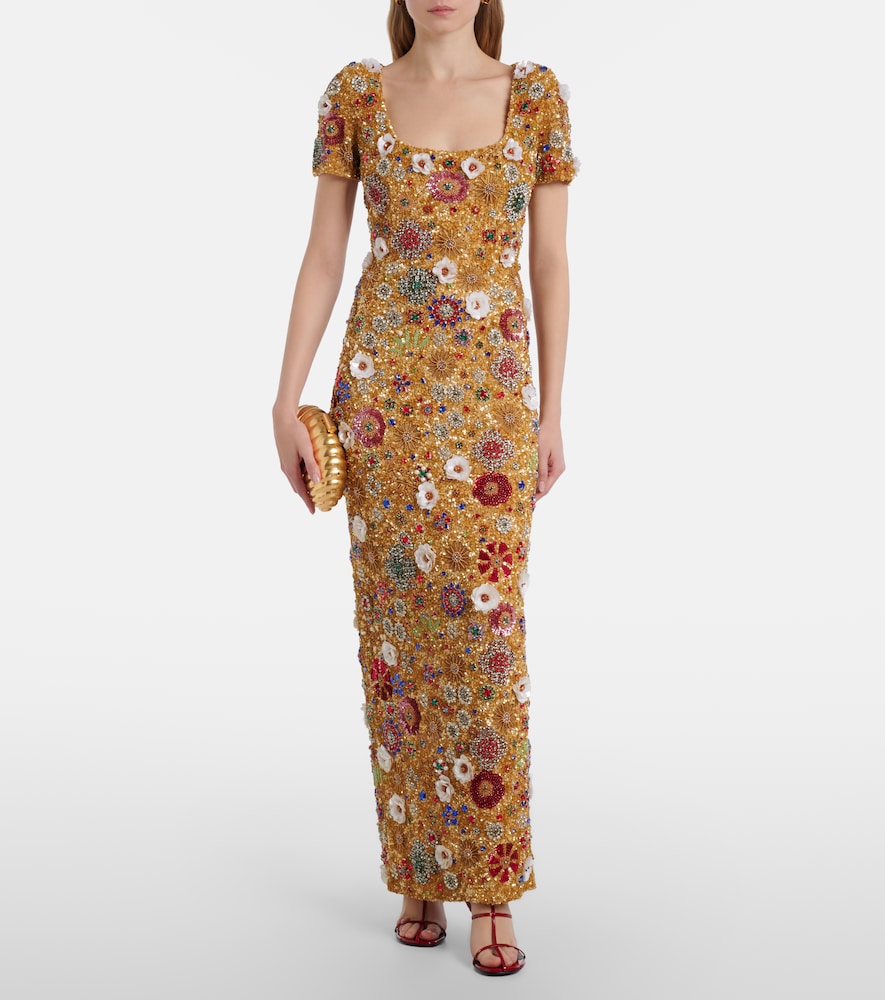  Rachel Gilbert Rachel Gilbert Verzierte Robe Francesca 