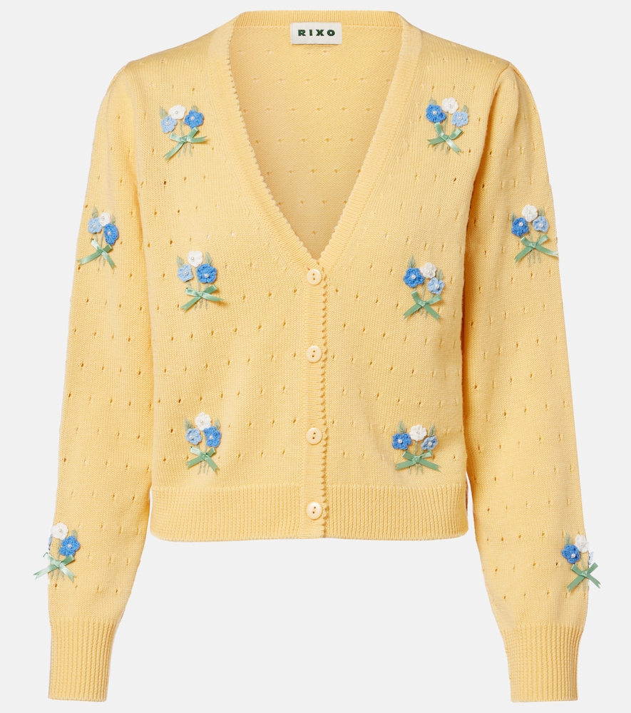 Rixo Cardigan Merinda brod en laine 256 €