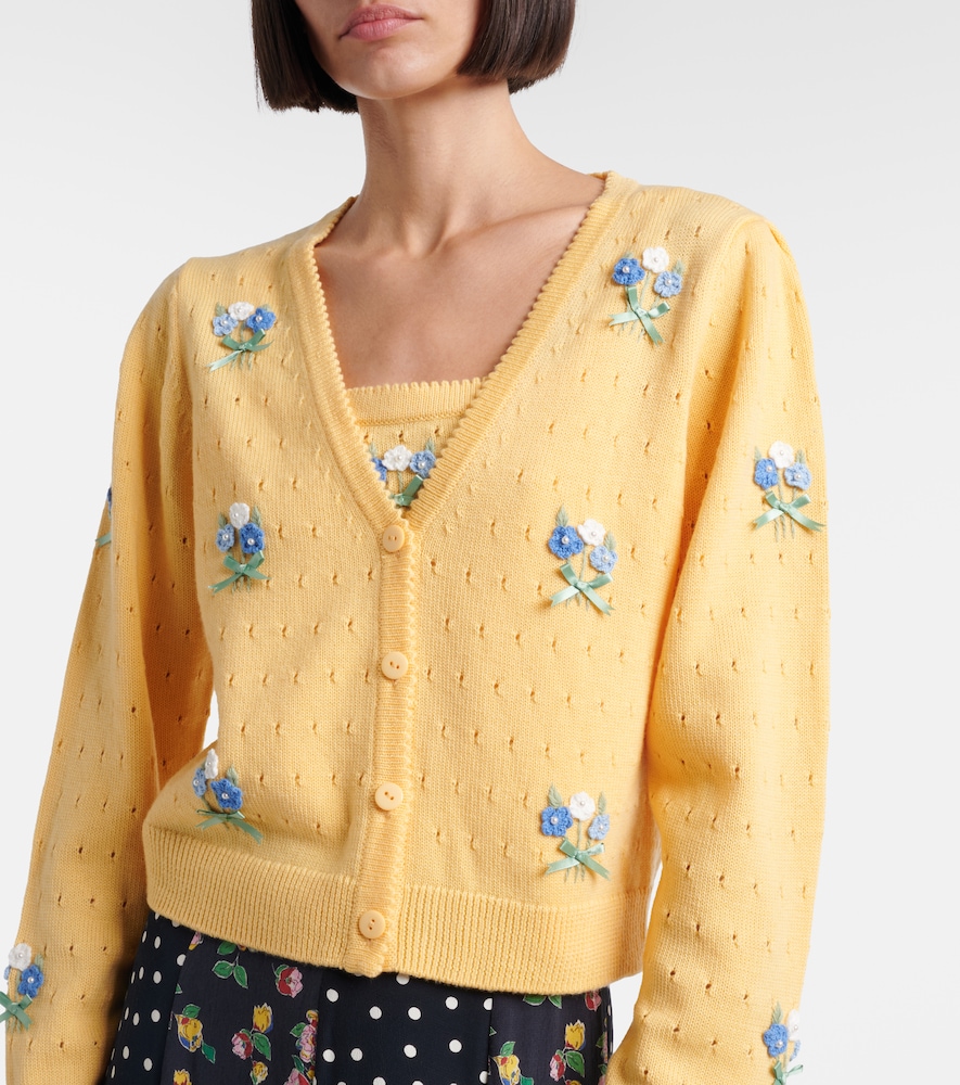  Rixo Rixo Cardigan Merinda Aus Pointelle-strick 