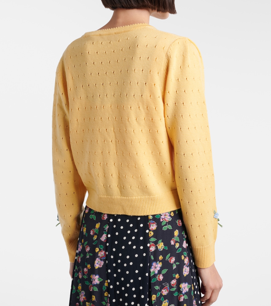  Rixo Rixo Cardigan Merinda Aus Pointelle-strick 