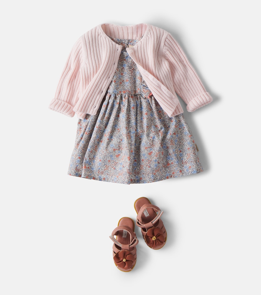 Donsje Baby Thami floral-appliqué leather sandals