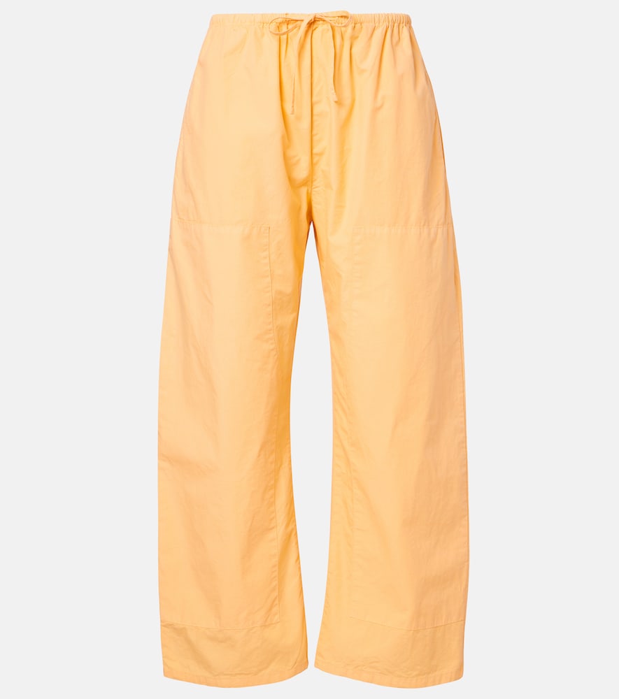 Leset Kyoto cotton wide-leg pants