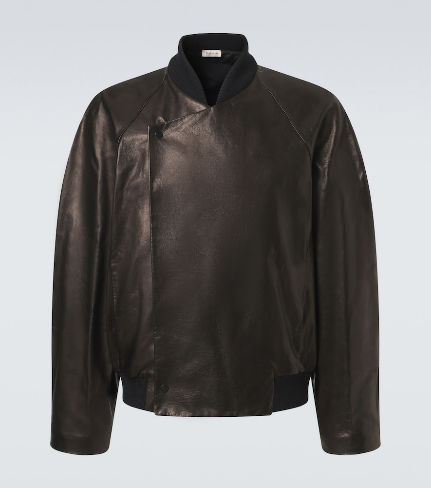 Fear of God Leather Bomber Jacket