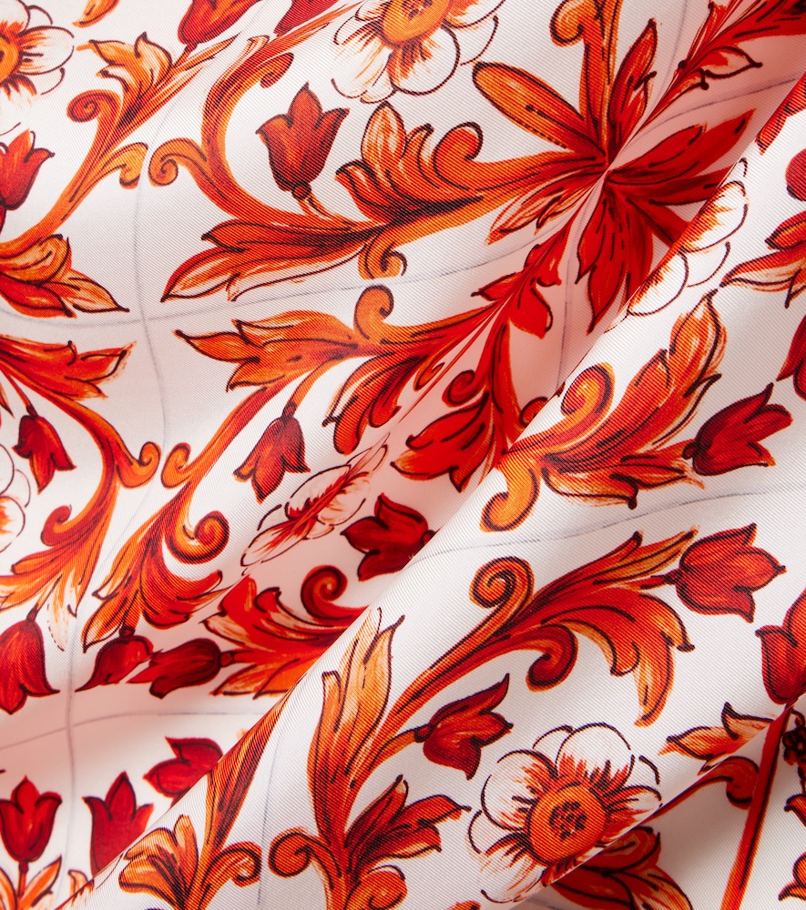  Dolce&gabbana Dolce&gabbana Tuch Majolica Aus Seiden-twill 