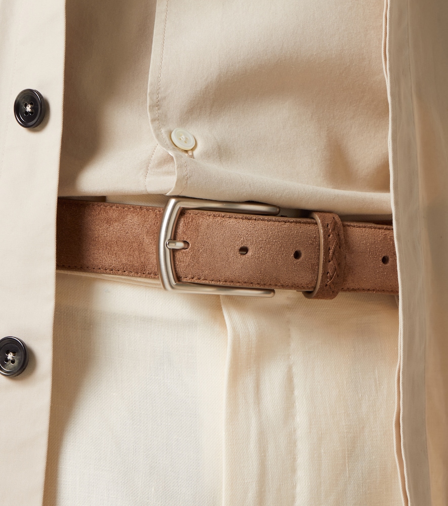  Zegna Zegna Gürtel Triple stitch Aus Veloursleder 