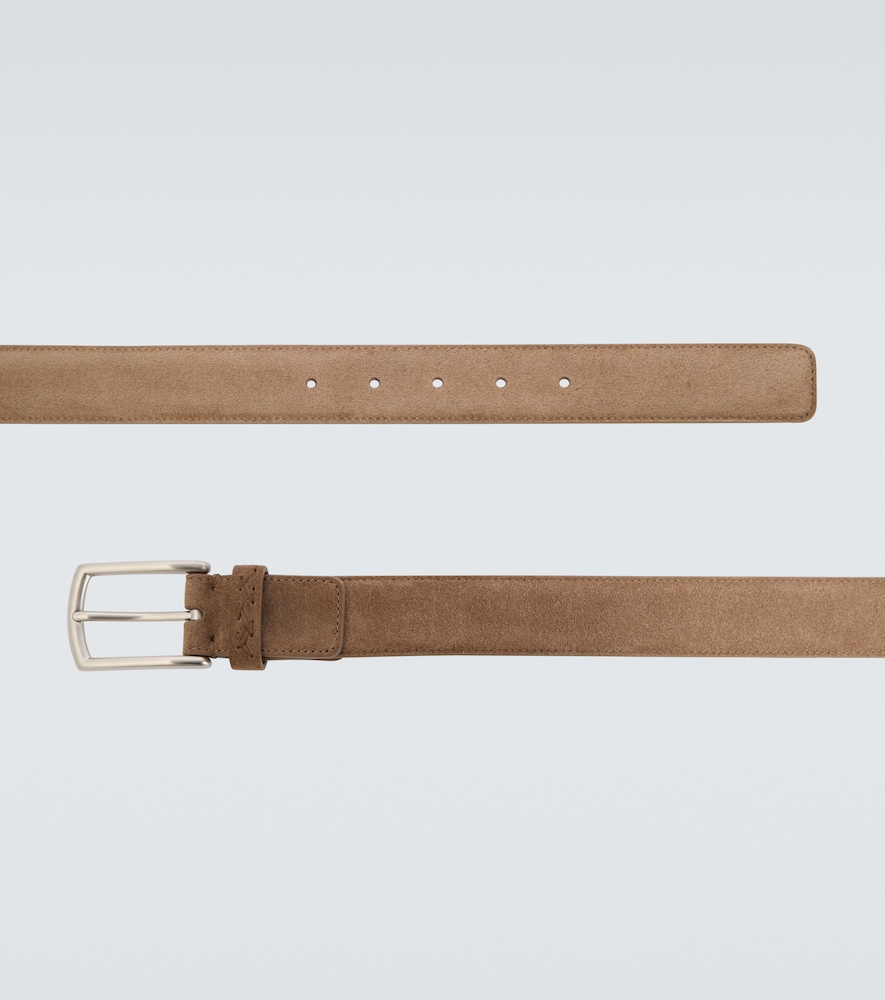  Zegna Zegna Gürtel Triple stitch Aus Veloursleder 