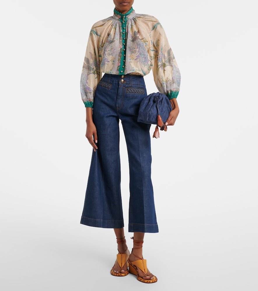 Aster Cropped Flared Jeans