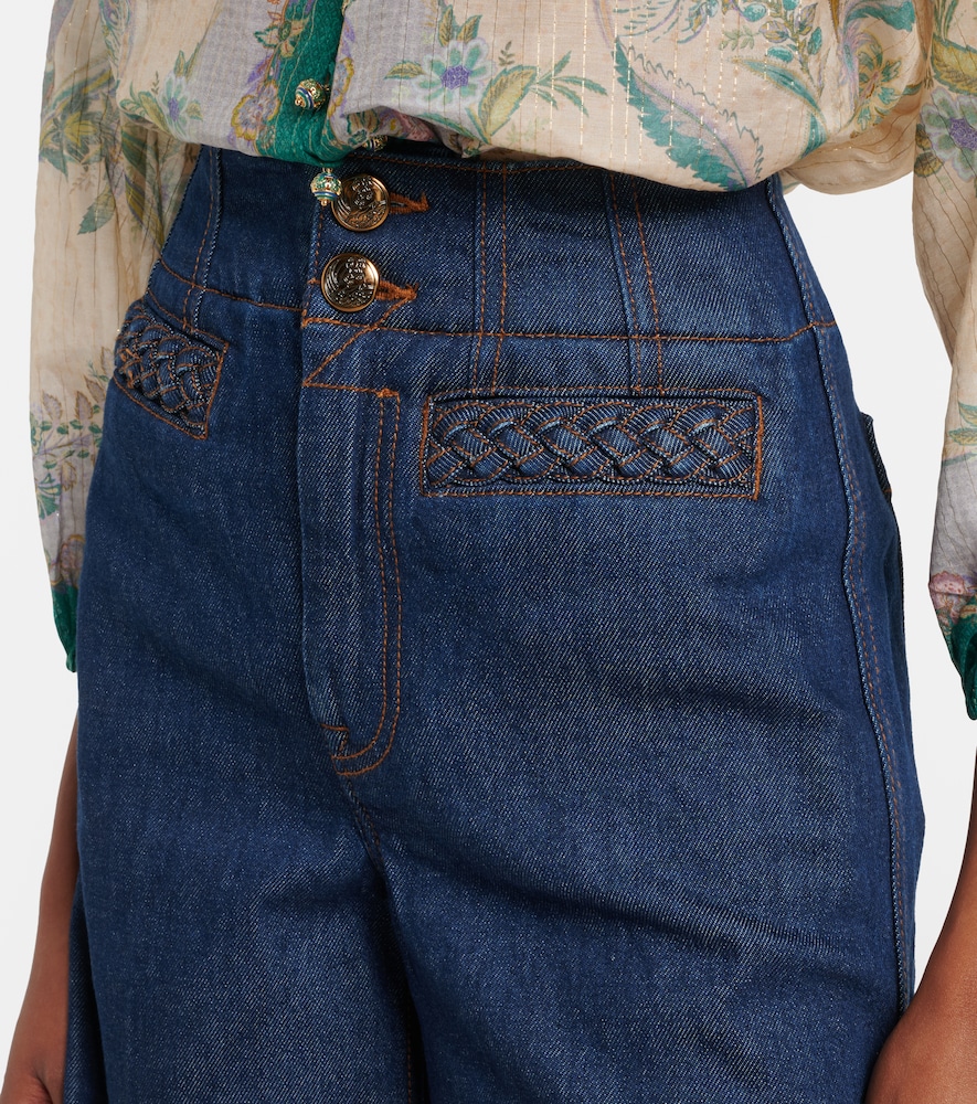  Zimmermann Zimmermann Aster Cropped Flared Jeans 