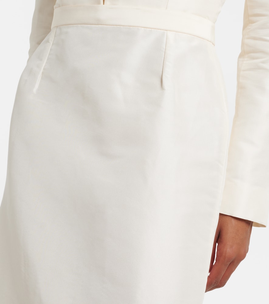  Gucci Gucci Silk Faille Maxi Skirt 