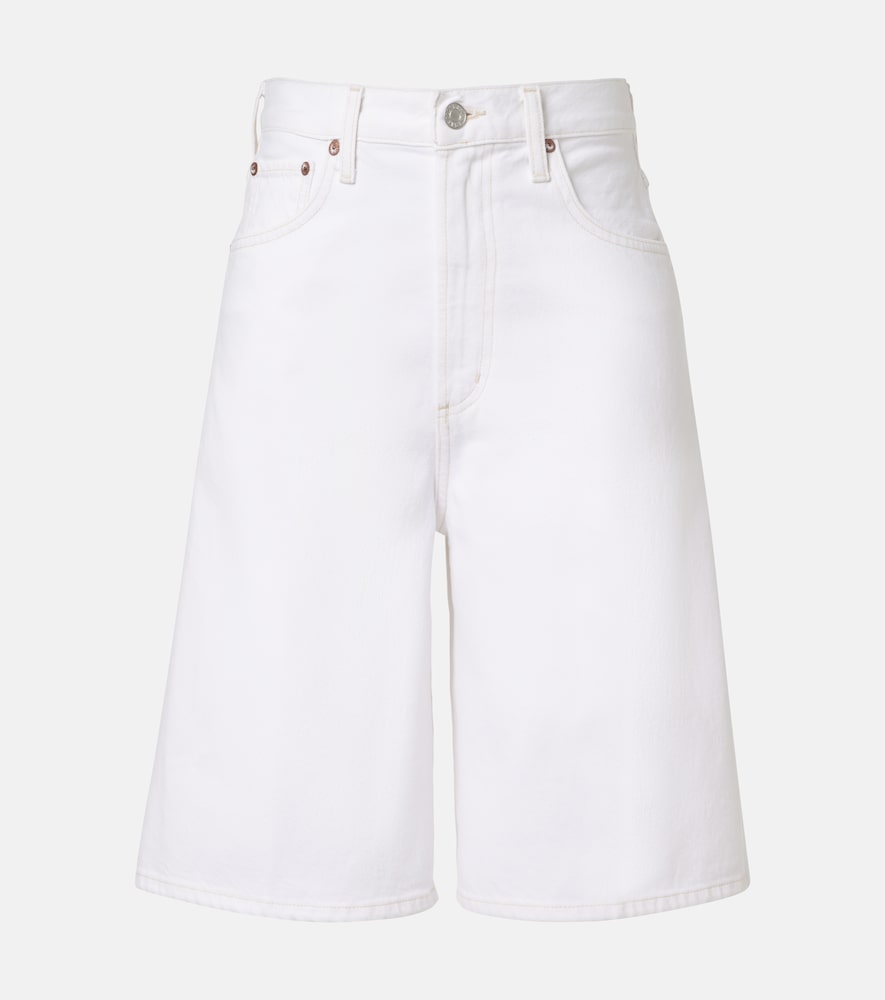 Agolde Women's White Nolan Denim Bermuda Shorts Size 26 - Mytheresa