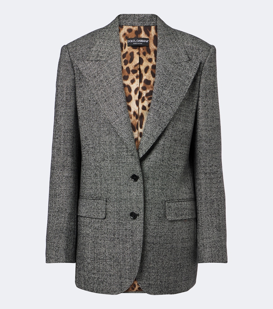 Blazer aus Woll-Tweed