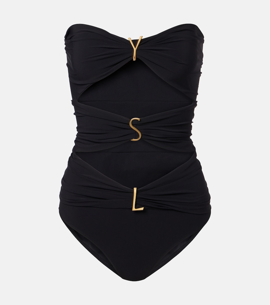 Saint Laurent Saint Laurent Cutout embellished swimsuit　サンローラン カットアウト装飾 水着
