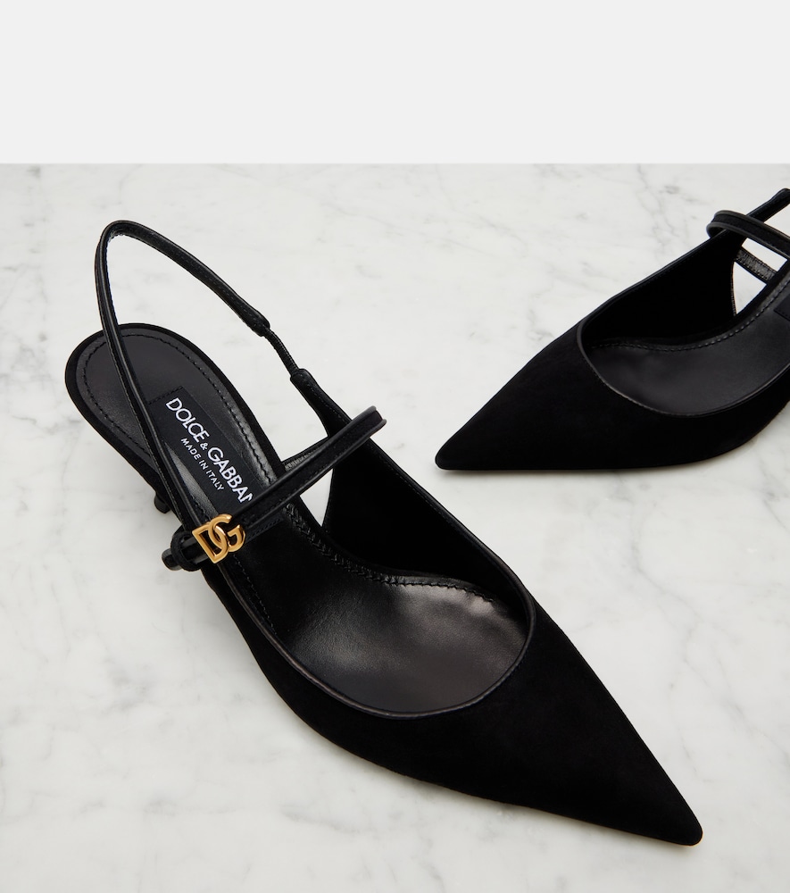  Dolce&gabbana Dolce&gabbana Suede Slingback Pumps 