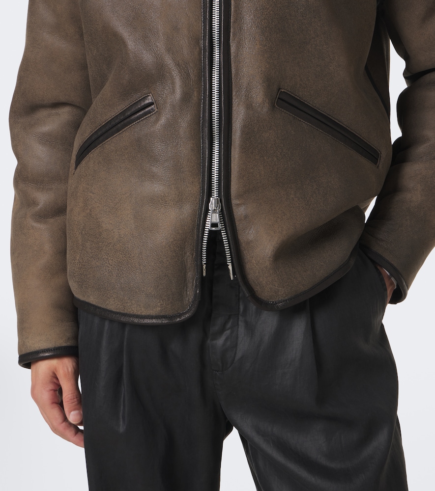 Hooded Shearling-Lined Jacket