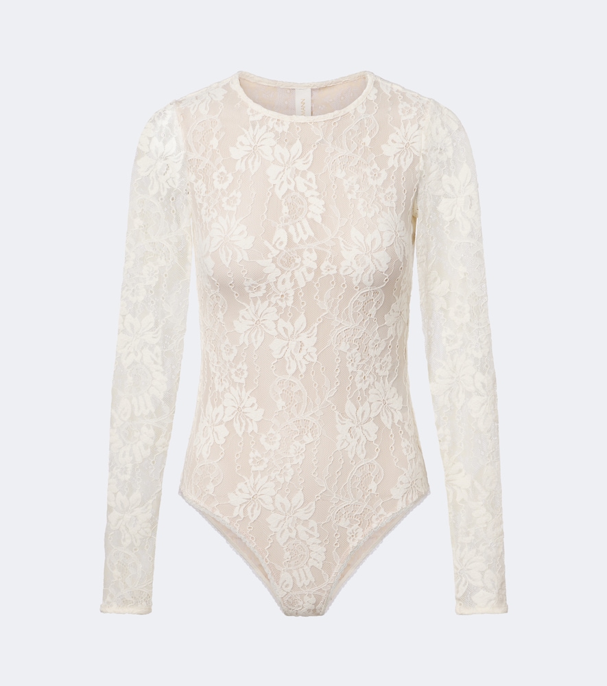 Zimmermann Lace Bodysuit In White