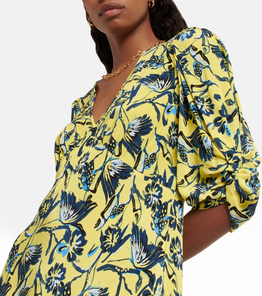  Diane Von Furstenberg Diane Von Furstenberg Printed Crãªpe Midi Dress 