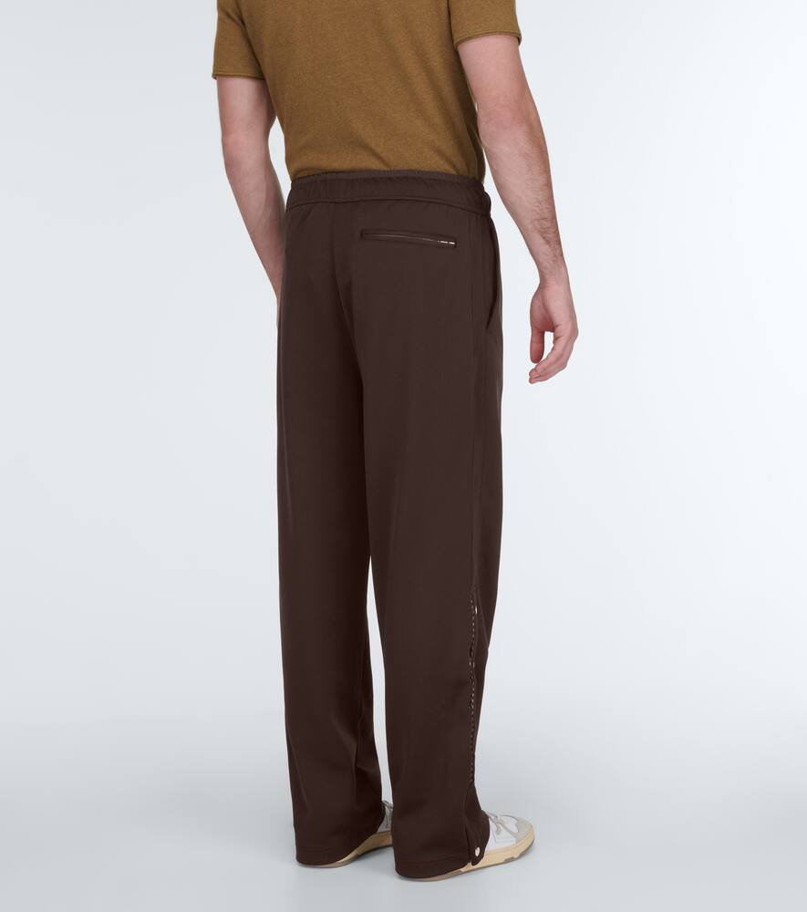 Shop Lanvin Technical Track Pants In Ebony