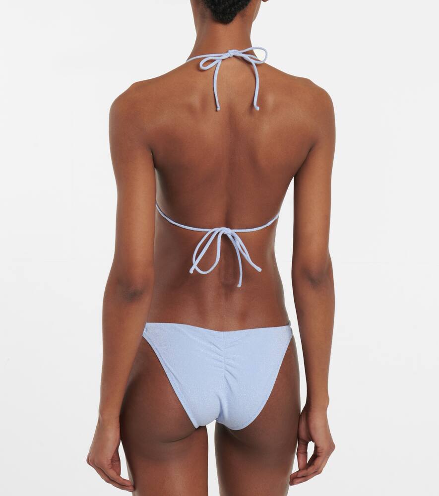 Heidi Klein Misty Lagoon Triangle Bikini Top In Misty Lagoon