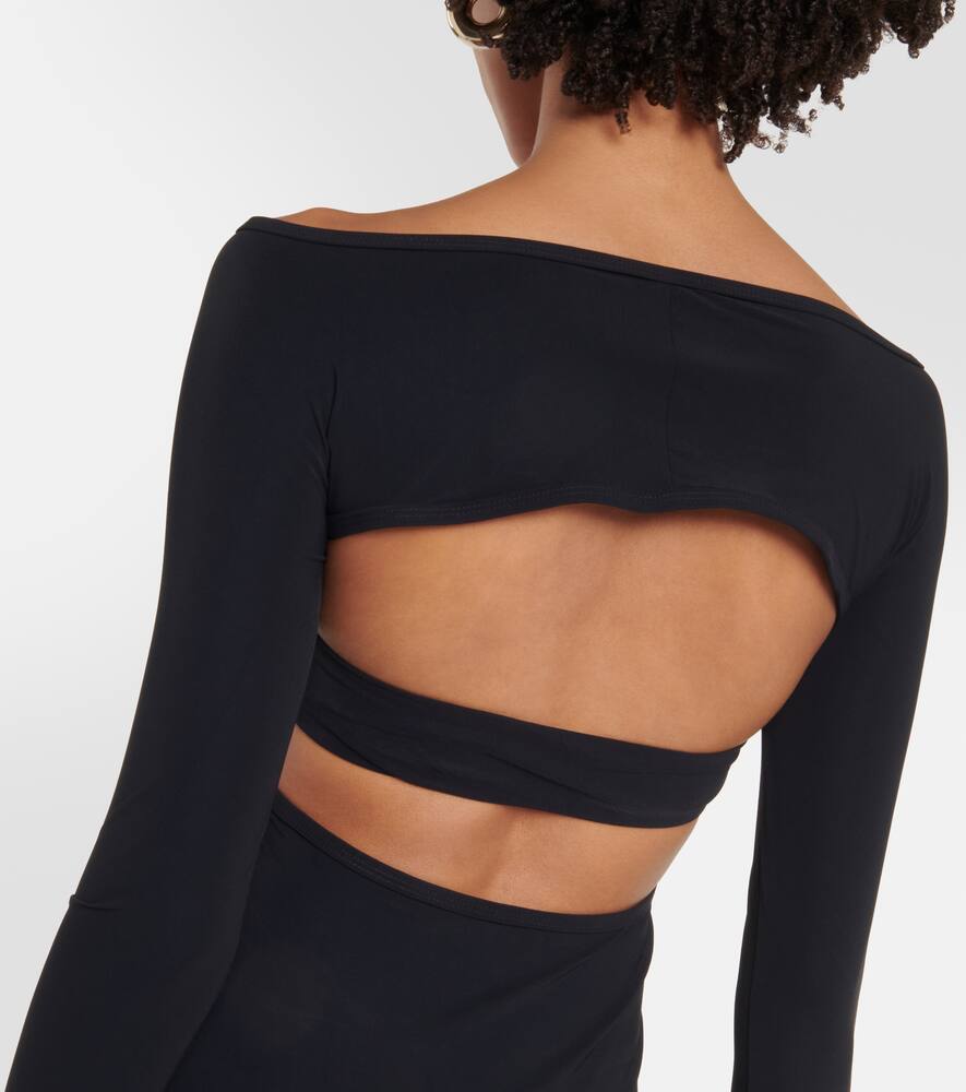 パーティードレス CHRISTOPHER ESBER one-shoulder dress with cut-out and CHRISTOPHER ESBER Dress with cut-out in black