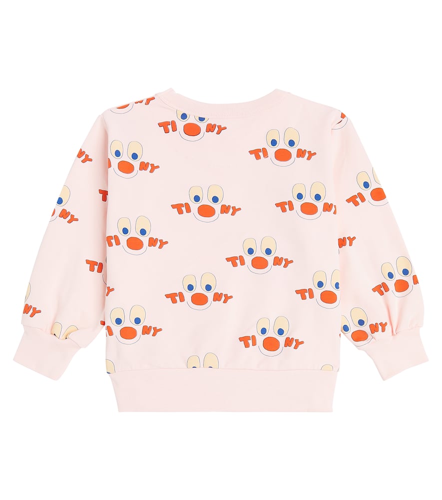 Shop Tinycottons Clowns Cotton Terry Sweatshirt In Pink