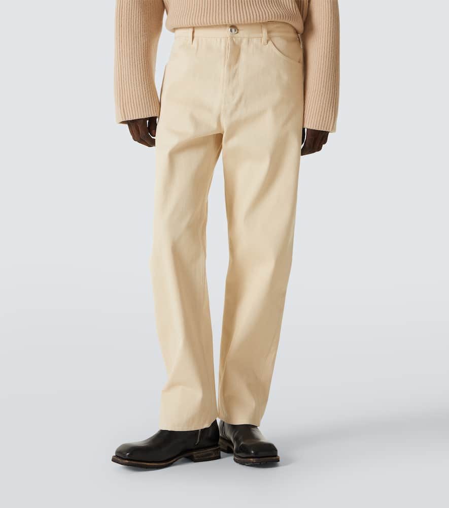 Jil Sander Mid-rise Straight Jeans In White