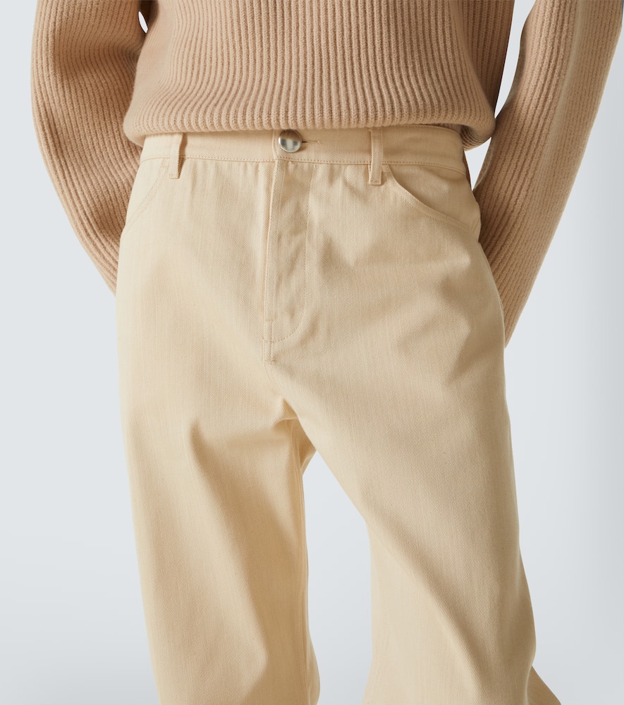 Jil Sander Mid-rise Straight Jeans In White