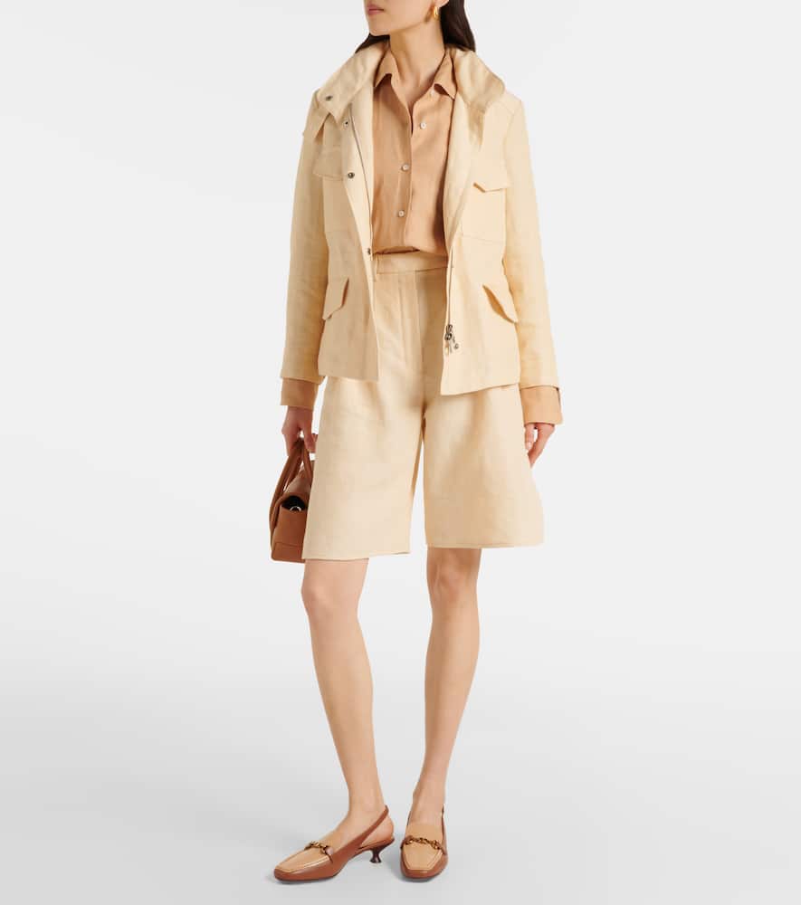Tod's 35 Leather Slingback Pumps In Brown