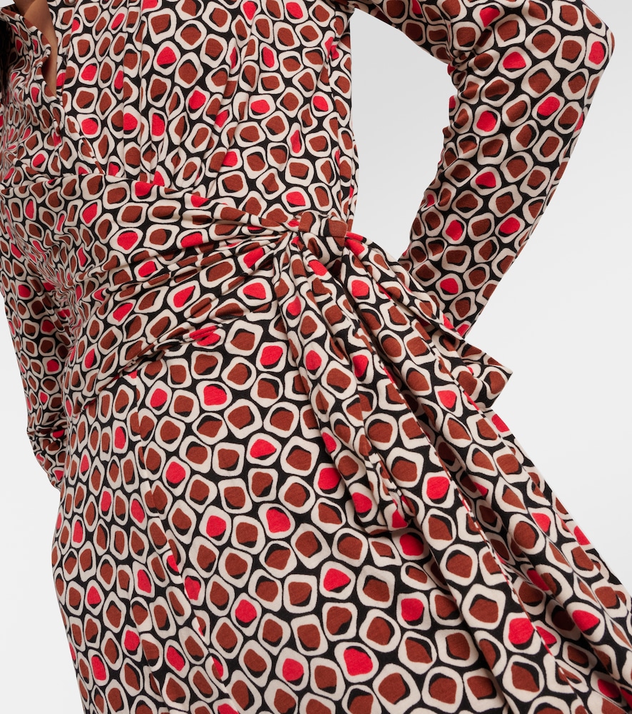  Diane Von Furstenberg Diane Von Furstenberg Michelle Printed Jersey Jumpsuit 
