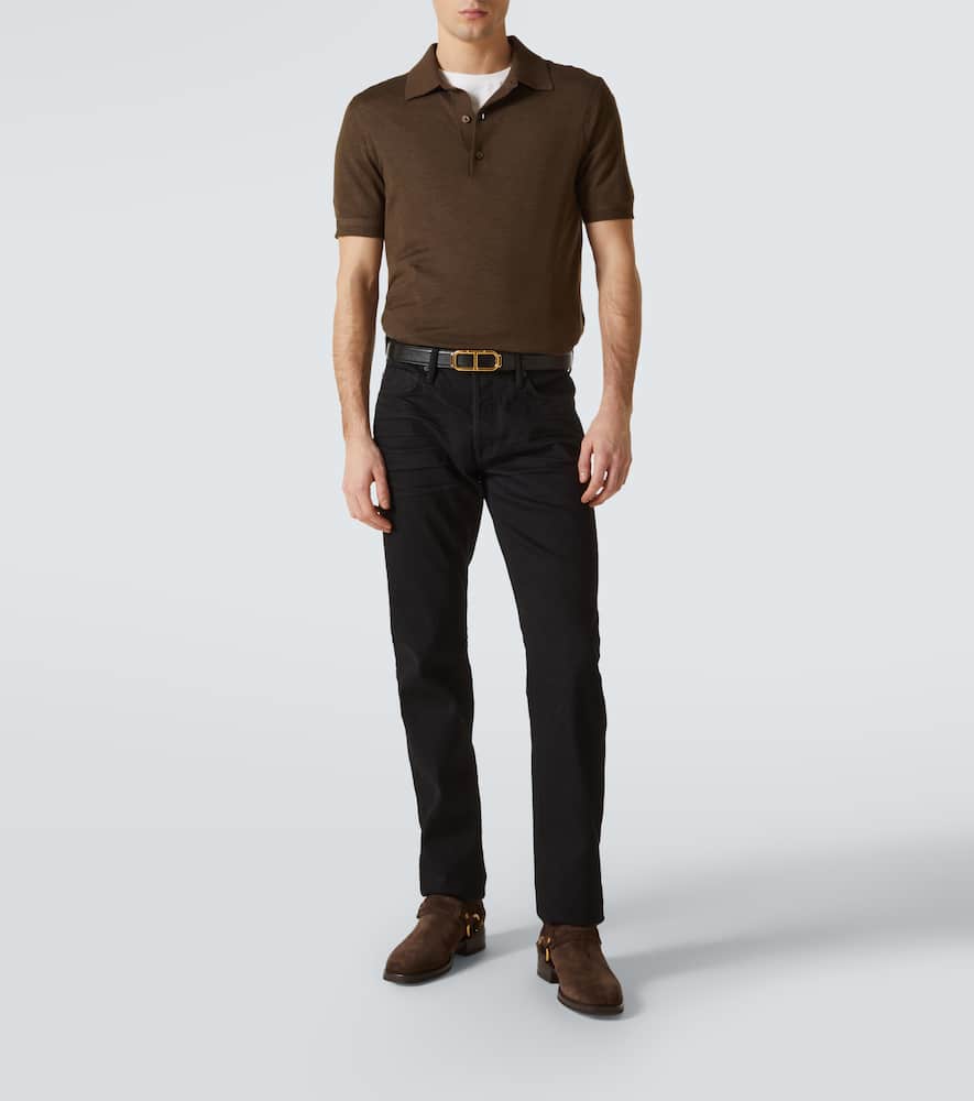 Tom Ford Logo straight jeans