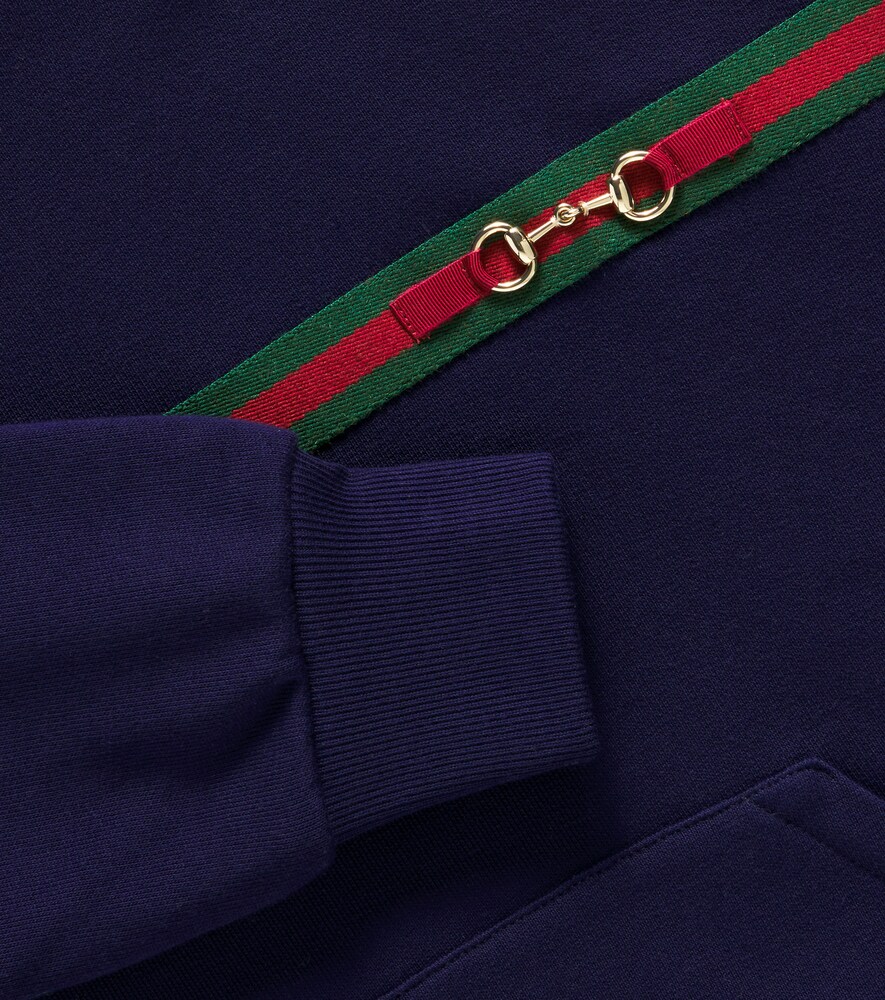  Gucci Kids Gucci Kids Hoodie Horsebit Aus Baumwolle 