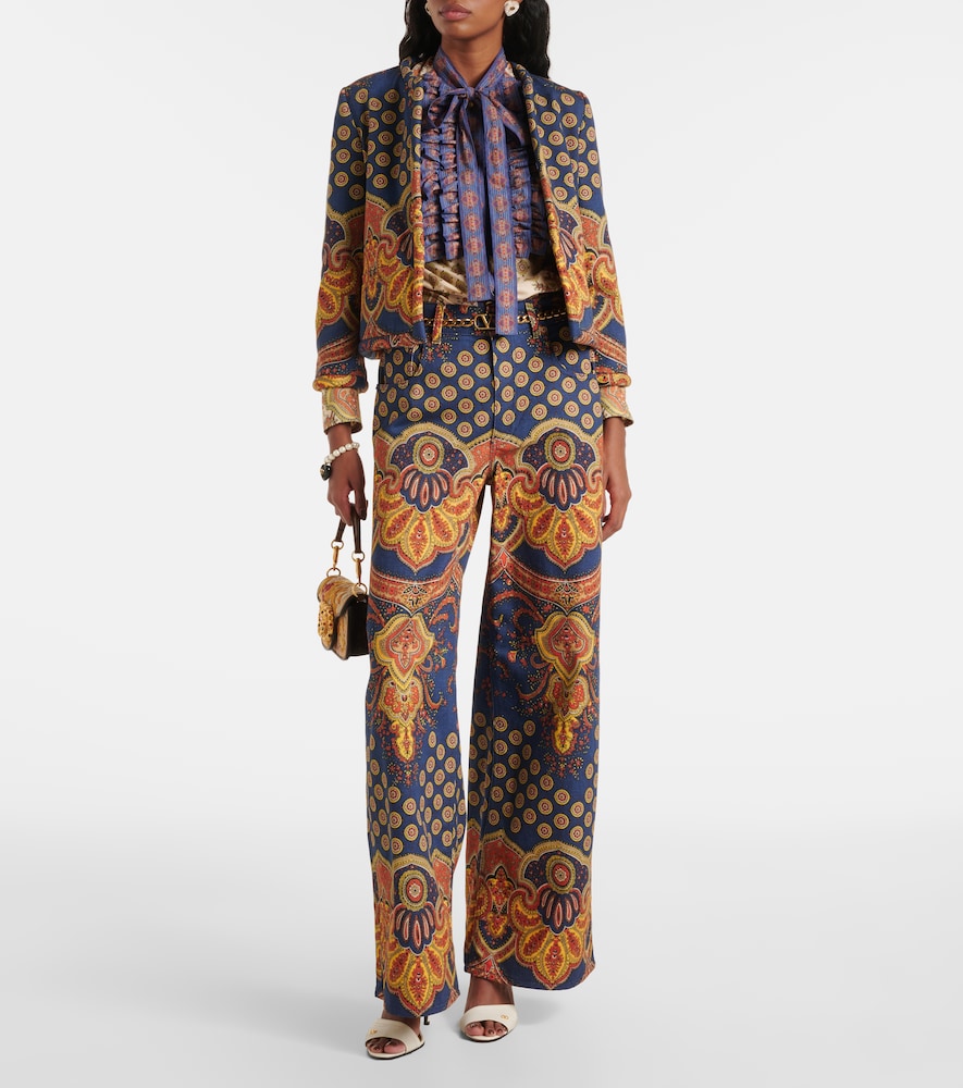 Valentino Voyage Imaginaire wide-leg jeans